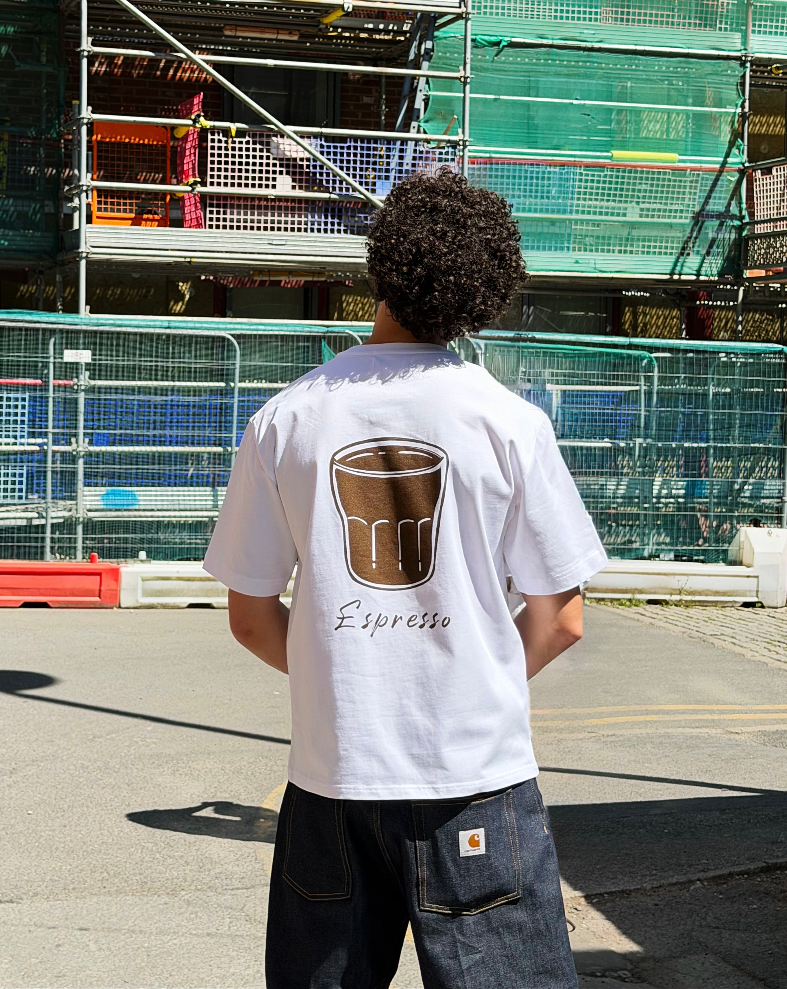 Espresso T-shirt / White